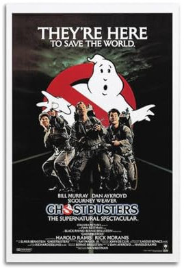 VZRSQZK Ghostbusters-Film-Poster, dekoratives Gemälde, Leinwand-Wandposter und Kunstdruck, modernes Familienschlafzimmer-Dekor-Poster, 30 x 45 cm