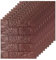 3D Tapete Wandpaneele Selbstklebend Ziegel,3D Ziegel Tapete,Steinoptik Tapete Wasserdicht Wandaufkleber,10 Stücke 38 * 35CM,DIY Wandtapete,Geeignet für Küche, Bad, Schlafzimmer,Wohnzimmer (Kaffee)