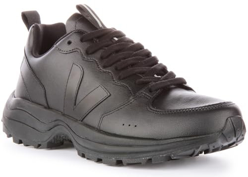 Veja Venturi CWL Damen Kunstleder Freizeit-Sneaker, nachhaltige und stilvolle Wahl für Frauen, Schwarz, 39 EU