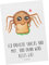 Mr. & Mrs. Panda Postkarte Spinne Agathe Sandwich - Geschenk, Alles wird gut, Glück, Einladungskarten Geburtstag, Einladung, Merchandise,