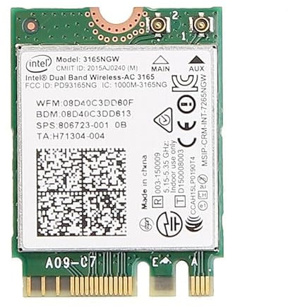 HighZer0 Electronics for Intel Wireless-AC 3165 Legacy Wi-Fi Adapter | 433Mbps WiFi with Bluetooth 4.0 | 2.4GHz & 5GHz Network Card | 3165NGW