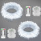 JXLEDAYY 2 Pack Total 20M 200 LED Fairy Lights Battery Operated Clear Wire String Lights Outdoor Christmas Lights with Remote Timer 8 Modes for Outside Garden Indoor Bedroom Decor-Cool White