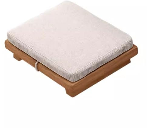 Couchtisch aus Massivholz, japanischer niedriger Tisch, Boden, Esstisch, Holztisch für Bodensitzstühle und Hocker, Empfangstisch (Hocker (45 x 35 x 10 cm)