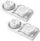 Pack of 2 stainless steel egg cutters, 2-in-1 egg cutter, splitter, egg cutter, practical egg cutter for cutting eggs, potatoes, fruits