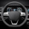 Lenkradbezug Auto für Opel Astra L I 2021-2024 Lenkradbezug Leder 37-38cm Lenkradhülle für Sommer & Winter Anti Rutsch Lenkradabdeckung Lenkradschoner,Black-D Type