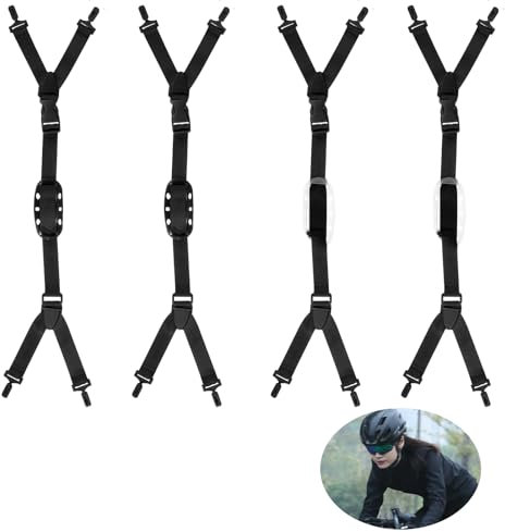 4-teiliger Schutzhelm Verstellbarer Gurt - Universeller Sicherheitshelm-Kinnriemen Ersatz mit Schnellclip-Design, strapazierfähiger elastischer Kinnriemen für harte Hüte - Weißer Schutzhelm Kinnriemen