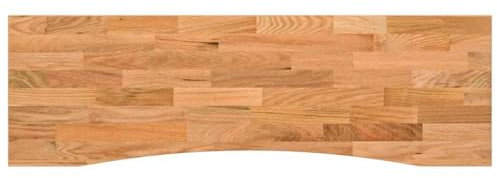 vidaXL Schreibtischplatte Hellbraun 160x50x2,5 cm Massivholz Eiche, Arbeitsplatte, Küchen Arbeitsplatte, Ersatztischplatte, Tischplatte
