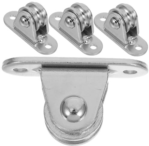 Sosoport Mechanische Seilzüge 4-teiliges Lager Festes Deckenseilzugsystem für - und Deckenmontage Geräuschlose Seilrolle