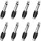 8 Pièces Adaptateur RCA Jack, Fiche RCA Femelle vers Jack 6.35mm, Connecteurs Audio Mono TS Mâle 6.35 mm, Convertisseurs de Signal pour Instruments, Amplificateurs, Haut-Parleurs, Systèmes Audio