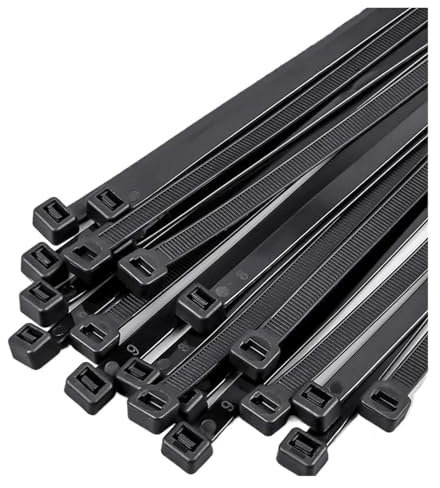 Lot de 500/1000 Colliers de Serrage en Plastique et Nylon autobloquants(3.5x300mm (500pcs))