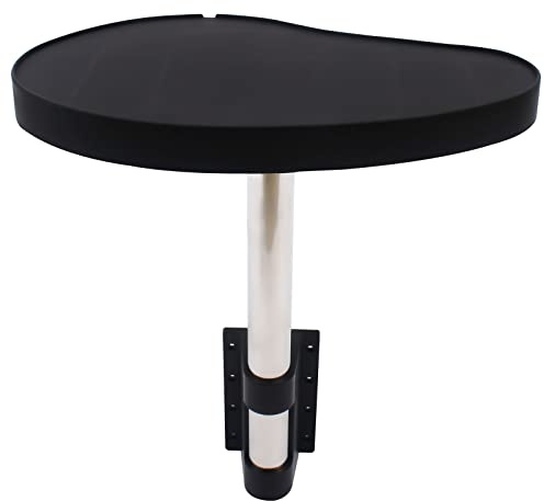 Schwarz Spa Beistelltisch-Tablett, 360° Drehbares Design Spa-Tablett-Tisch Halten, für Badewannen, Außenpools, Whirlpools 59 * 37 * 53,5 cm