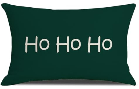 Kissenbezug Weihnachten 30x50, Weihnachtliche Kissenbezüge, Leinen Weihnachtskissenbezüge, Outdoor Kissen Weihnachten, Weihnachtskissen, Winter Kissenbezüge, Deko Für Schlafzimmer Wohnzimmer Sofa (D)