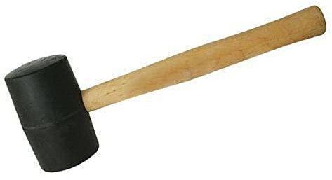 Silverline tools HA72 - Maglio di gomma nero (454g)