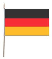 Party-Discount 50 Papier-Fahnen Deutschland, 12 x 24 cm
