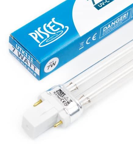 Pisces 7w (watt) PLS Replacement UV Bulb Lamp for Pond Filter UVC