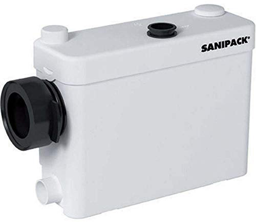 SANITRIT Häcksler mit 4 Eingängen - Gewürzmühle - Müllentsorger - Weiß