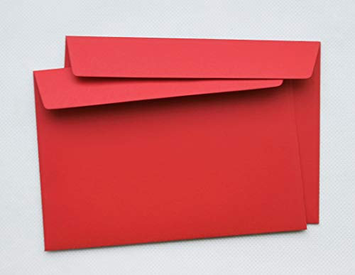 Briefumschläge DIN C4 229 x 324 mm rot 120g/m² ohne Fenster haftklebend (406A)(200)