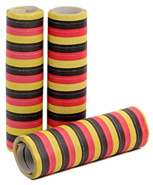 Alsino Papier-Luftschlangen 2 Rollen je 4 m Deutschland 00/0562 Luftschlangen Fanartikel