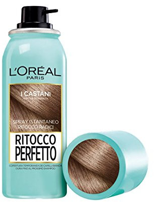 L'Oréal Paris Perfektes Retuschierspray für Wurzeln, Färbung Nachwachs, deckt weißes und hartes Haar 1 Shampoo, Braun 75 ml