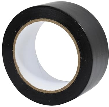 Dapetz ® 1Pc Black Electrical Tape Roll Black Insulation Tape Width 50mm x 33m Strong Adhesive, PVC Insulation Tape for Insulating, Waterproof Electric Tape for Masking, Repair Broken Wires