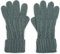 styleBREAKER Damen Handschuhe mit Zopfmuster und doppeltem Bund, warme Strickhandschuhe, Fingerhandschuhe 09010009, Farbe:Grau