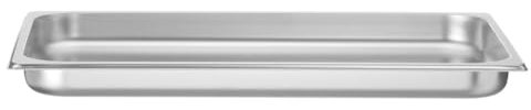 HENDI Gastronormbehälter, Temperaturbeständig von -40° bis 300°C, Heissluftöfen-Kühl- und Tiefkühlschränken-Chafing Dishes-Bain Marie, Stapelbar, 5L, GN 1/1, 530x325x(H)40mm, Edelstahl 18/10