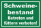 Melis-Folienwerkstatt Schild - Schweine-bestand - 15x10cm | Bohrlöcher | 3mm Hartschaum – S00039-023-G - 20 Varianten