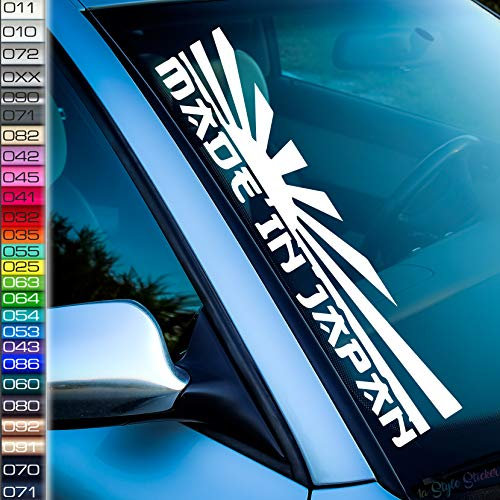 Made in Japan Frontscheiben-Aufkleber Sonne Tokio Mazda Mx Japan Spoiler Drift Dapper chillest Schleifen Low Auto-Sticker Reifen