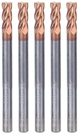 4mm 4 Flöten Nano Coated Schaftfräser HRC55 Wolfram Stahl CNC Fräser Bohrer Werkzeug(5pcs)