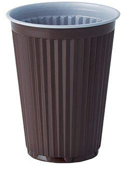 tradingbay24 Thermo-Automatenbecher, PS 0,18 l Ø 7,03 cm, 9 cm braun/weiss tbU95449 Plastikbecher Trinkbecher Automatengängig, 3000 Stück