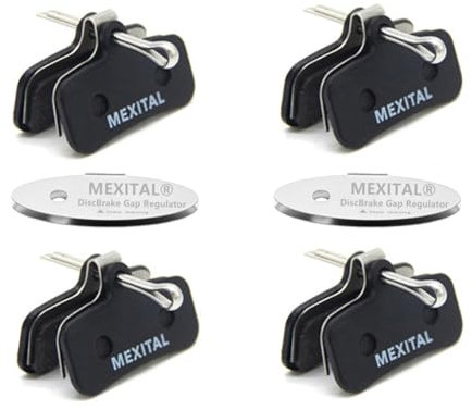 MEXITAL 2 Paar Bremsbeläge Fahrrad für Shimano Saint BR-M810 M820 XTR BR M9120, Zee BR-M640 MT420 MT501 MT520, Deore XT BR M8020 M6120 SLX, Tektro HD M745 735 725 750 TRP G-Spec,Quadiem 11-4