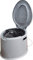 Aidapt Portable Loo Toilet Commode with Seat, Removable Bucket with Lid, Hinged Lid, Toilet Paper Holder, and Carry Handle – Ideal for Indoor & Outdoor Use, Camping, Festivals