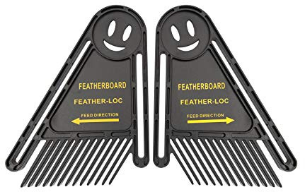 Black Feather Board for Router Tables, Table Saws and Fences (Black)