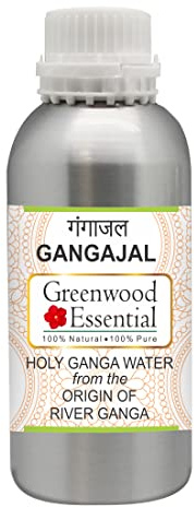 Gangajal Holy Ganga Water from The Beginning of River Ganga at Devprayag in bottiglia di alluminio 630ml