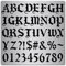 GORGECRAFT Metall Gothic Schrift Schriftzug Schablone Edelstahl Altenglische Schrift Altes Alphabet Zahlenvorlage Runen Satzzeichen Schablonen Zum Malen Holzbrennen Brandmalerei Gravur 16x16cm