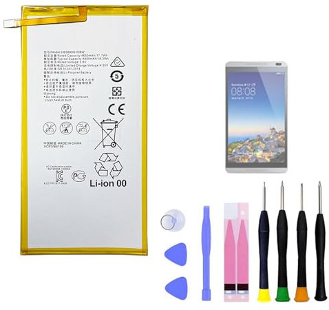 Aousavo HB3080G1EBC Replacement Battery Compatible with Huawei EE Eagle, EE Eagle 4G LTE, Honor S8-701u, Honor S8-701W, Mediapad M1 8.0, MediaPad T1 9.6, S8-301L with Replacement Kit