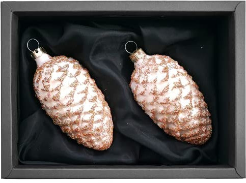 “Cheers to Christmas” – Zapfen | Christbaumschmuck Champagner Gold
