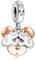 RMMY Charm Anhänger Cartoon Mouse 925 Sterling Silver Pendant Dangle Beads für Europäische Armbänder und Halsketten Valentine's Day Mother's Day Gifts für Mädchen