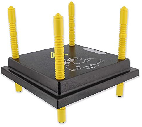 eivolution Küken Wärmeplatte 25x25 cm I 13W I höhenverstellbar I Heizplatte zur Kücken-Aufzucht I geeignet für alle Geflügelarten wie Hühner, Wachteln, Puten