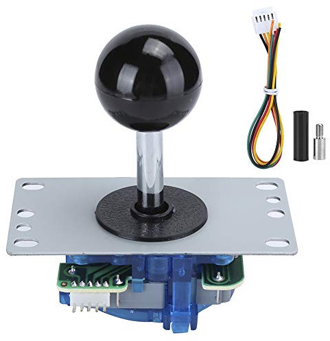 KOSDFOGE Fighting Machine Console de Jeu D'Arcade Joystick Haute Sensibilité sans Délai Accessoire de Manette(Le Noir)