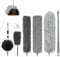 Vicloon Feather Duster, 8pcs Microfiber Duster, Chenille Duster Dust Cleaner Cobweb Duster Long Handled Duster Reusable Bendable Washable Lightweight Dusters for Cleaning Roof, Ceiling Fan, Blinds