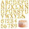 37PCS Acrylic Letters Cake Topper, Gold Acrylic Cake Alphabet Numbers Topper with A-Z and 0-9 DIY Cupcake Decoration Pick Personalized Letters Anniversary Wedding Baby Shower Party Supplies