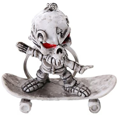 GALPADA Totenkopf Schlüsselanhänger Aus Gummi Autoschlüsselring Mit Anhänger-design Modischer Schlüsselanhänger Für Handtasche Oder Schlüsselbund