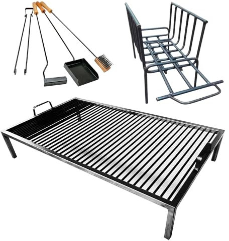 Sor pampa grill Luxus Argentinien + Kohlenbecken - Iron Argentinien - BBQ Parrilla Asado - (71,1 x 5,1 cm)