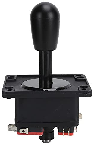 Cyllde Arcade Game DIY Kits Force Feedback Joystick Accessories with USB Encoder Board Adapter for PC Game(Black)