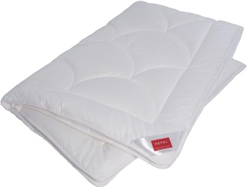HEFEL Bettdecke Edition 101 Ganzjahresdecke 430 g/m², für Allergiker geeignet, 155 x 200 cm