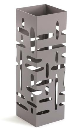 Versa Porte-Parapluie Gris métal Fer 15,5 x 49 x 15,5 cm