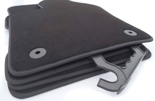 Fußmatten für Jeep Avenger Elektro (ab 2023) Velours Matten in Original Qualität Autoteppich 4-teilig Schwarz