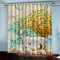 Vorhang Blickdicht Ösenschal 3D Digitaldruck Elch Im Herbstwald Gardinen Kinderzimmer Wohnzimmer Schlafzimmer Wohnzimmer Thermovorhang Ösenvorhänge 2Er Set 164X150Cm
