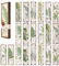 AVECMOI 20 Stück Vintage Botanisches Lesezeichen Set, Lesezeichen aus Papier mit Farnblattmotiv, Lesegeschenk für Lehrer, Studenten, Buchliebhaber